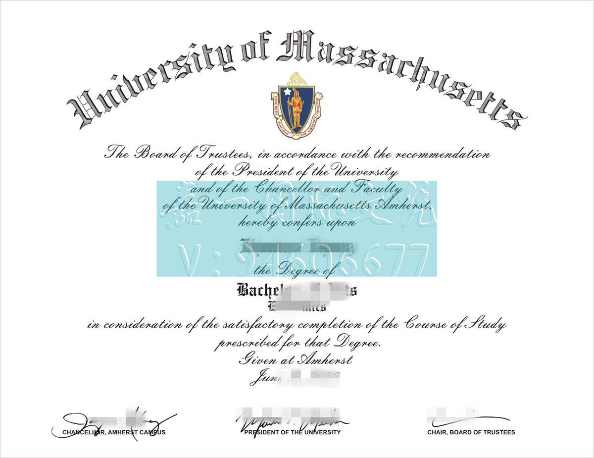 美国文凭渠道|马萨诸塞大学学位证书图|购买阿默斯特分校文凭成绩单流程