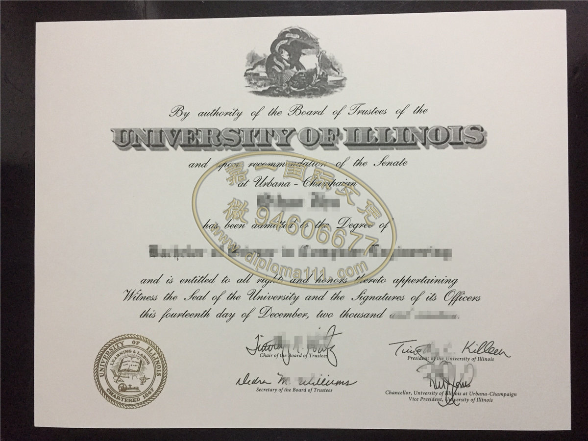 UIUC文凭渠道|办理伊利诺伊大学学位证书图|买香槟分校毕业证