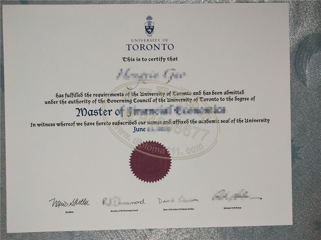 加拿大UToronto文凭渠道,多伦多大学硕士学位证实拍,购买UofT毕业证