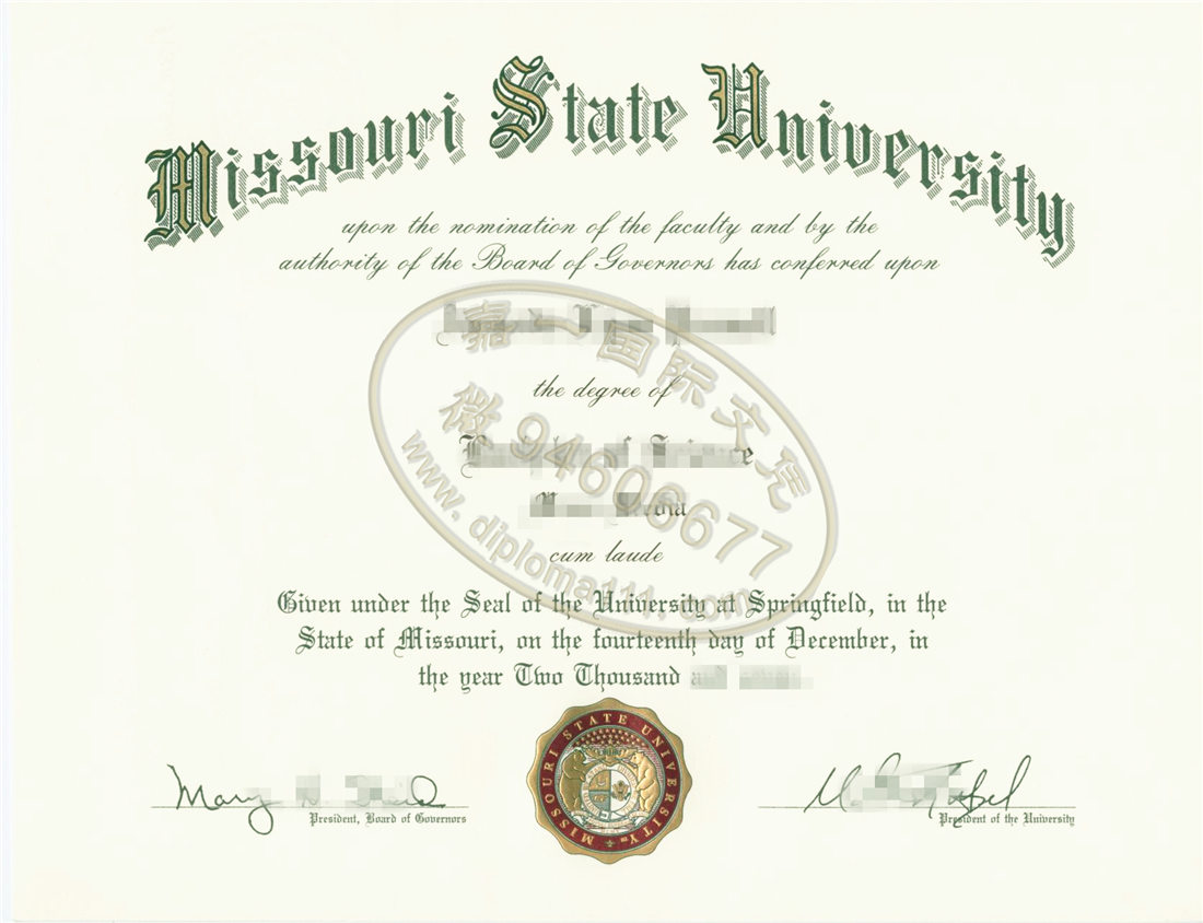 那里可以买密苏里州立大学本科文凭学位证书渠道