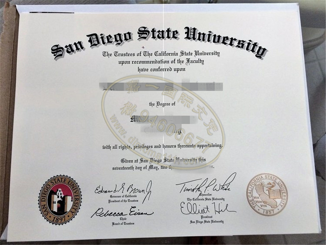 复刻圣地亚哥州立大学本科毕业证，购买SDSU文凭证书找工作有用吗