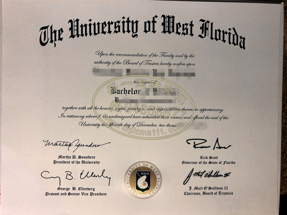 领取西佛罗里达大学毕业证书方式|办理美国UWF精仿文凭成绩单