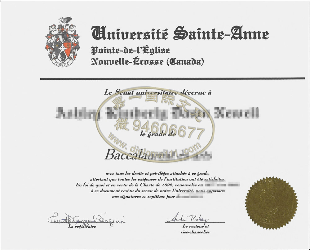 原版制作20年圣安妮大学毕业证|办理圣安妮大学文凭成绩单渠道