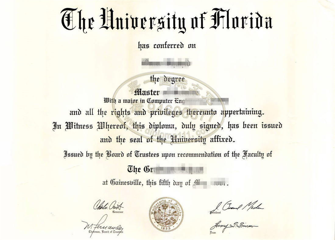 遗失佛罗里达大学学位证书与补办美国UF文凭成绩单等