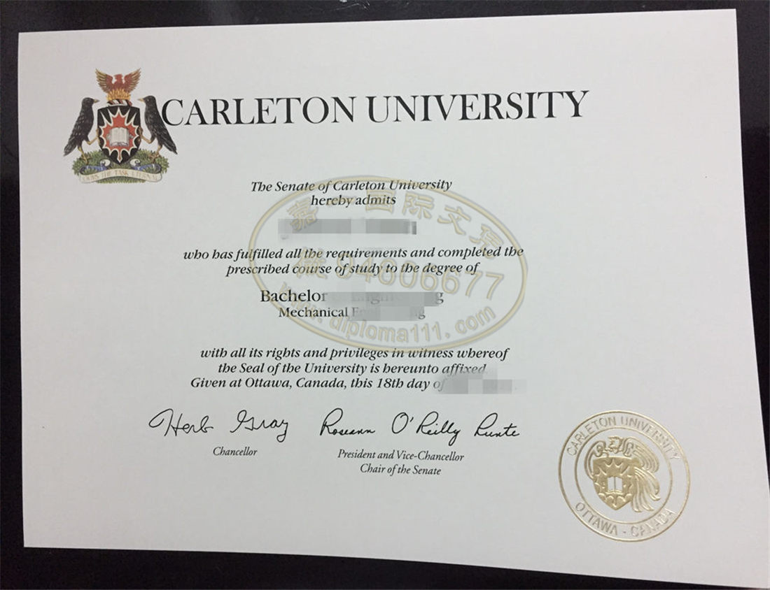 加拿大CU毕业证留信认证，仿制卡尔顿大学文凭伪精英