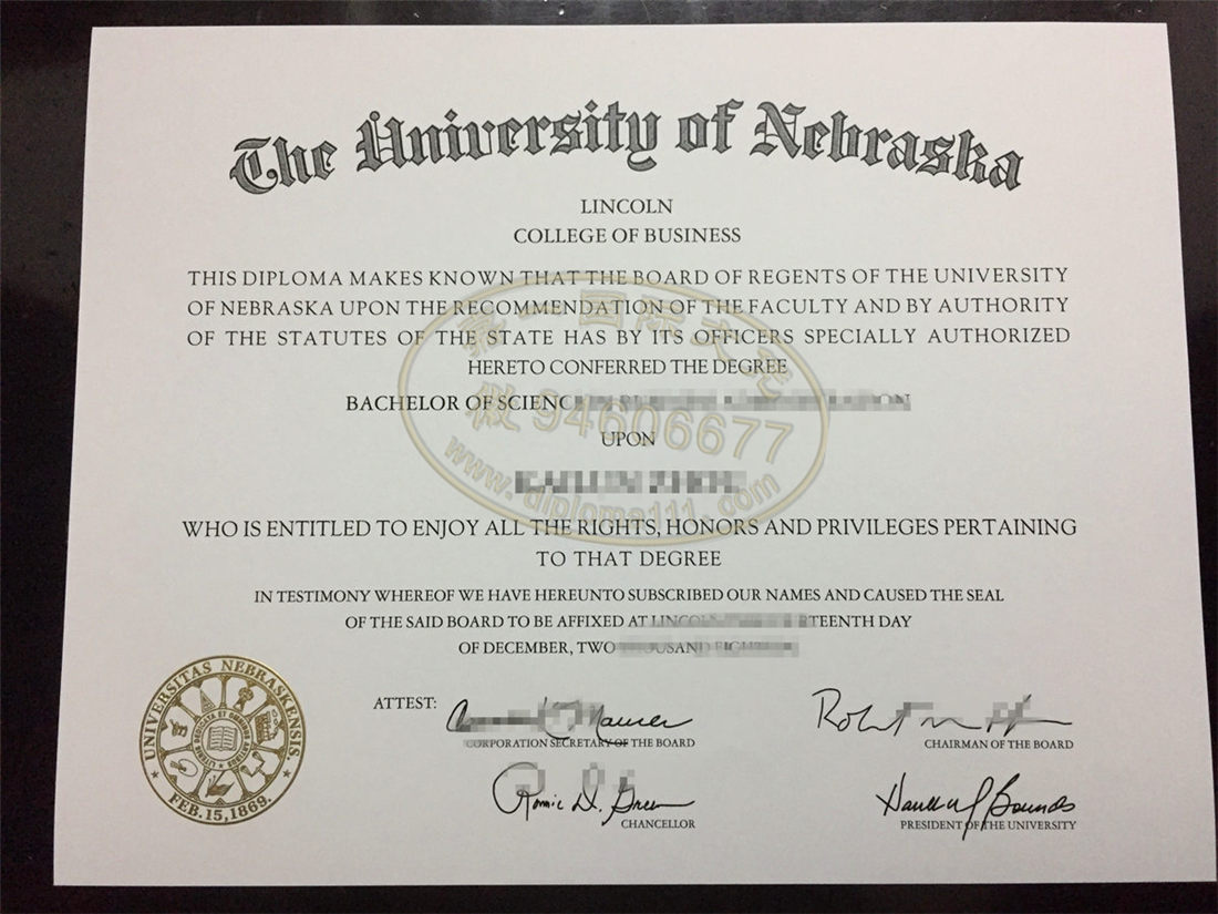 美国UNL留信文凭认证，回国办内布拉斯加大学林肯分校毕业证书/