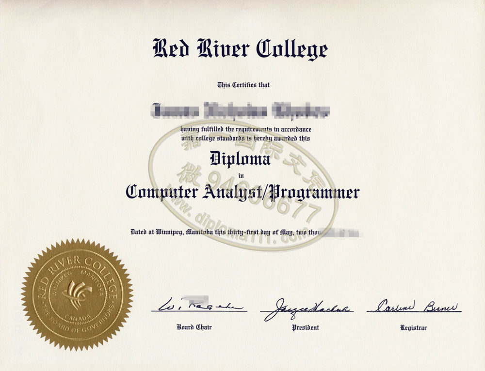 更新红河学院学位证电子图，加拿大RRC毕业成绩不合格
