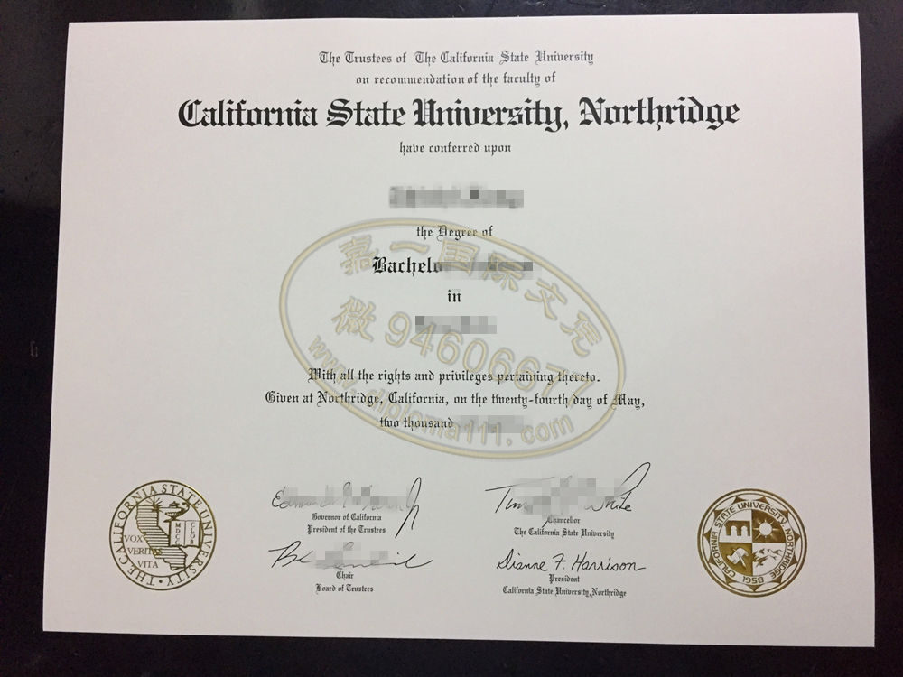 补办美国CSUN学历，加州州立大学北岭分校毕业成绩不合格