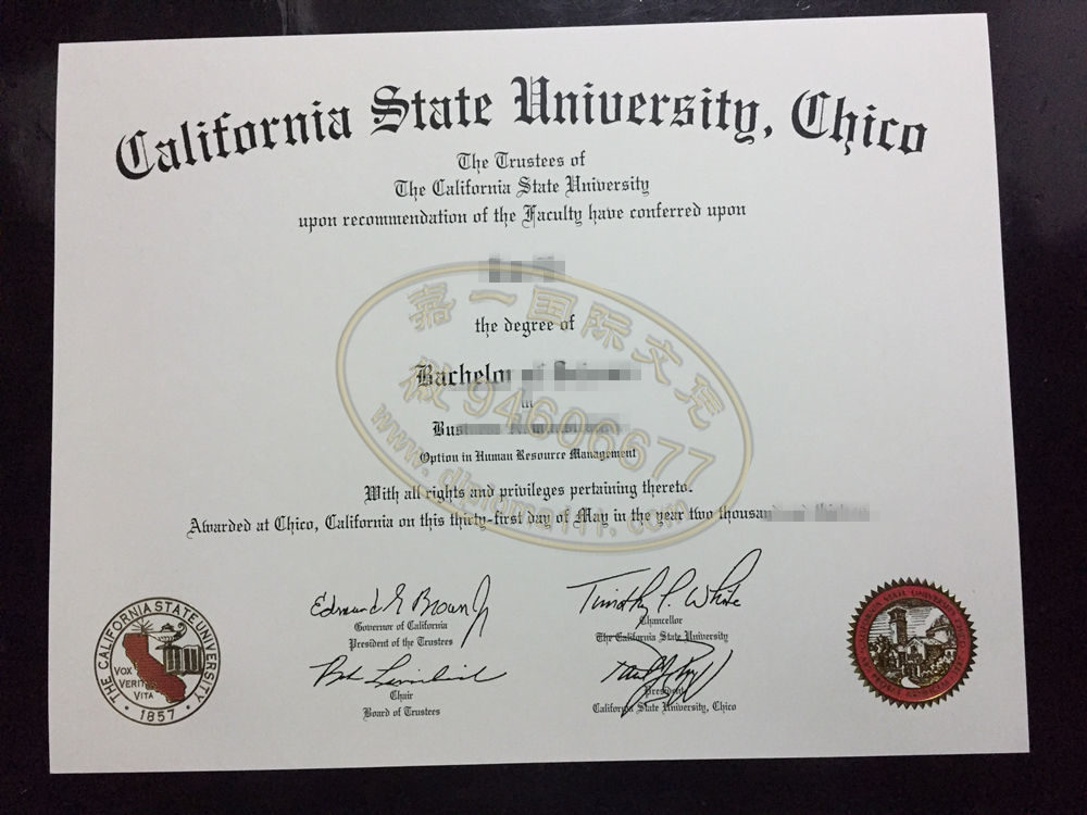 购买CSU Chico文凭渠道，加州州立大学奇科分校毕业证照片