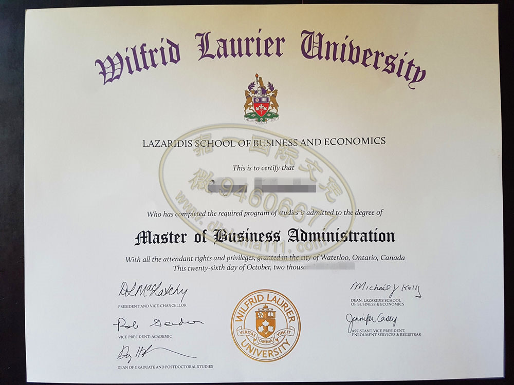 指导加拿大WLU文凭成绩单补办机构,遗失劳里埃大学硕士毕业证