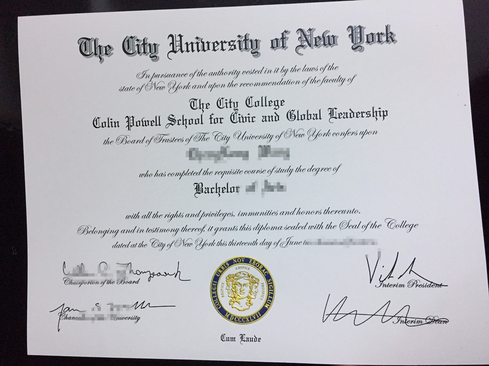指导纽约市立大学城市学院毕业证购买，美国CCNY文凭质量优势/