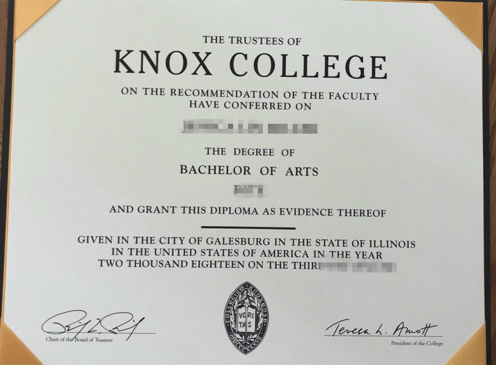 诺克斯学院文凭购买样本，办理Knox College学位证书途径