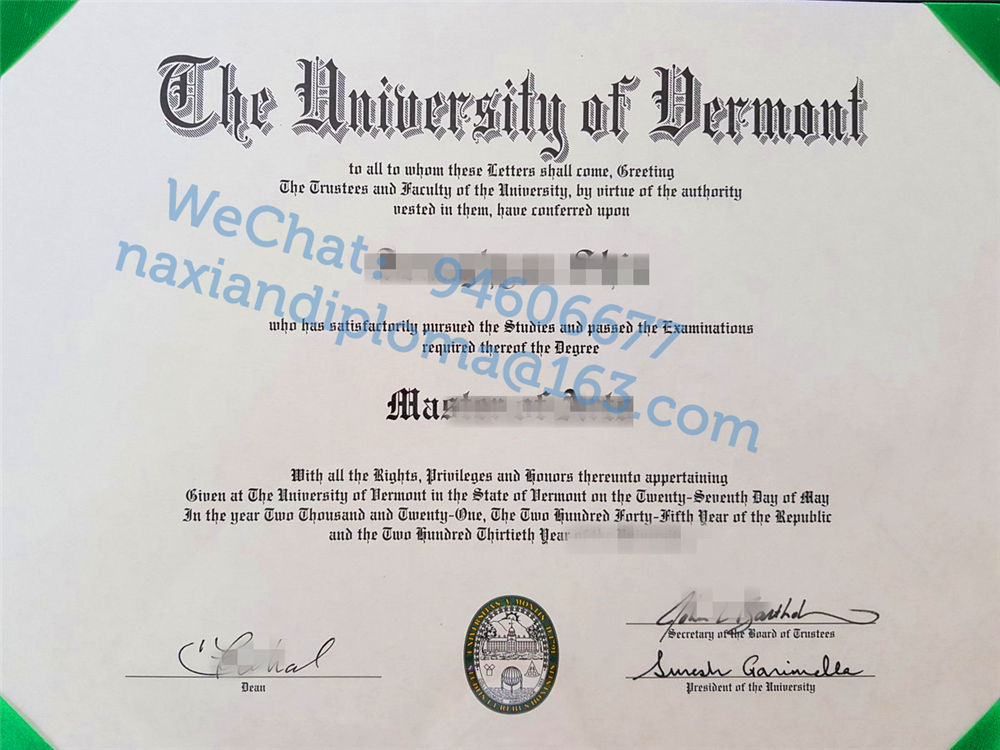 复原佛蒙特大学学位证|美国UVM文凭购买|佛蒙特大学留信认证