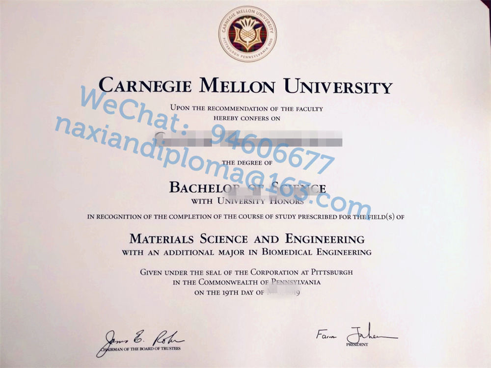 卡内基梅隆大学毕业证购买|美国CMU文凭认证|定制CMU成绩单/