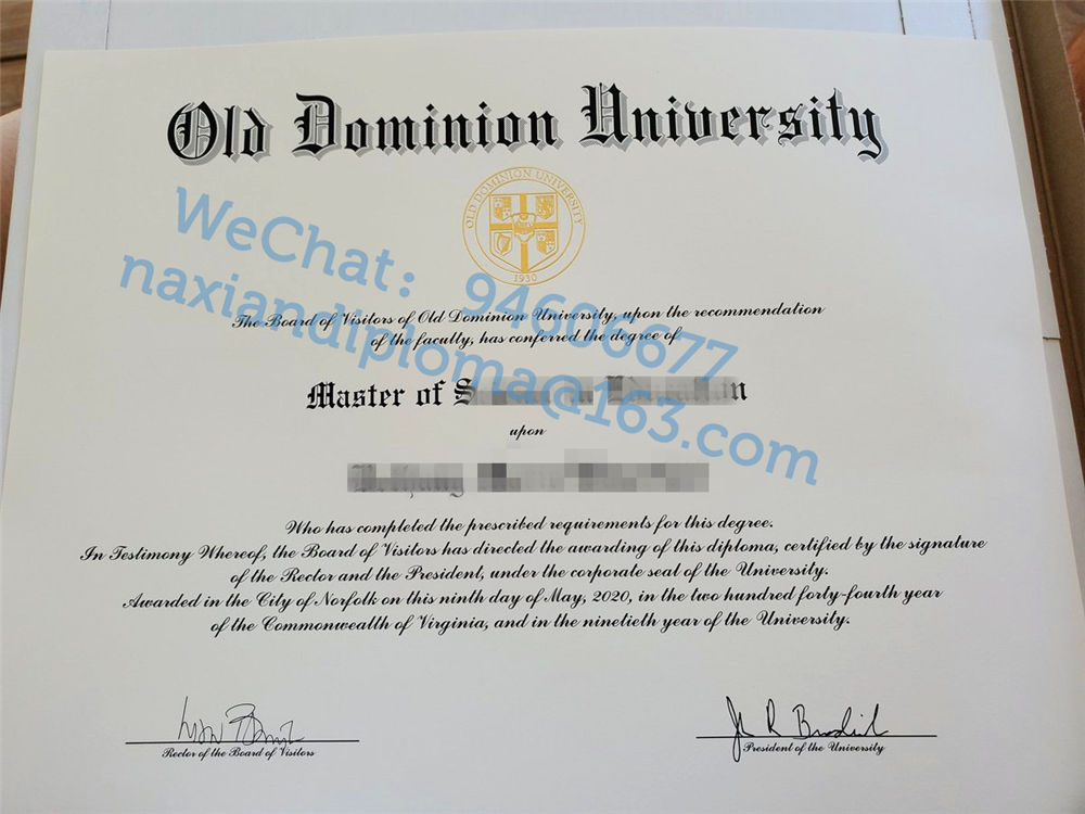 欧道明大学毕业证购买|ODU留信网认证|奥多明尼昂大学成绩单/