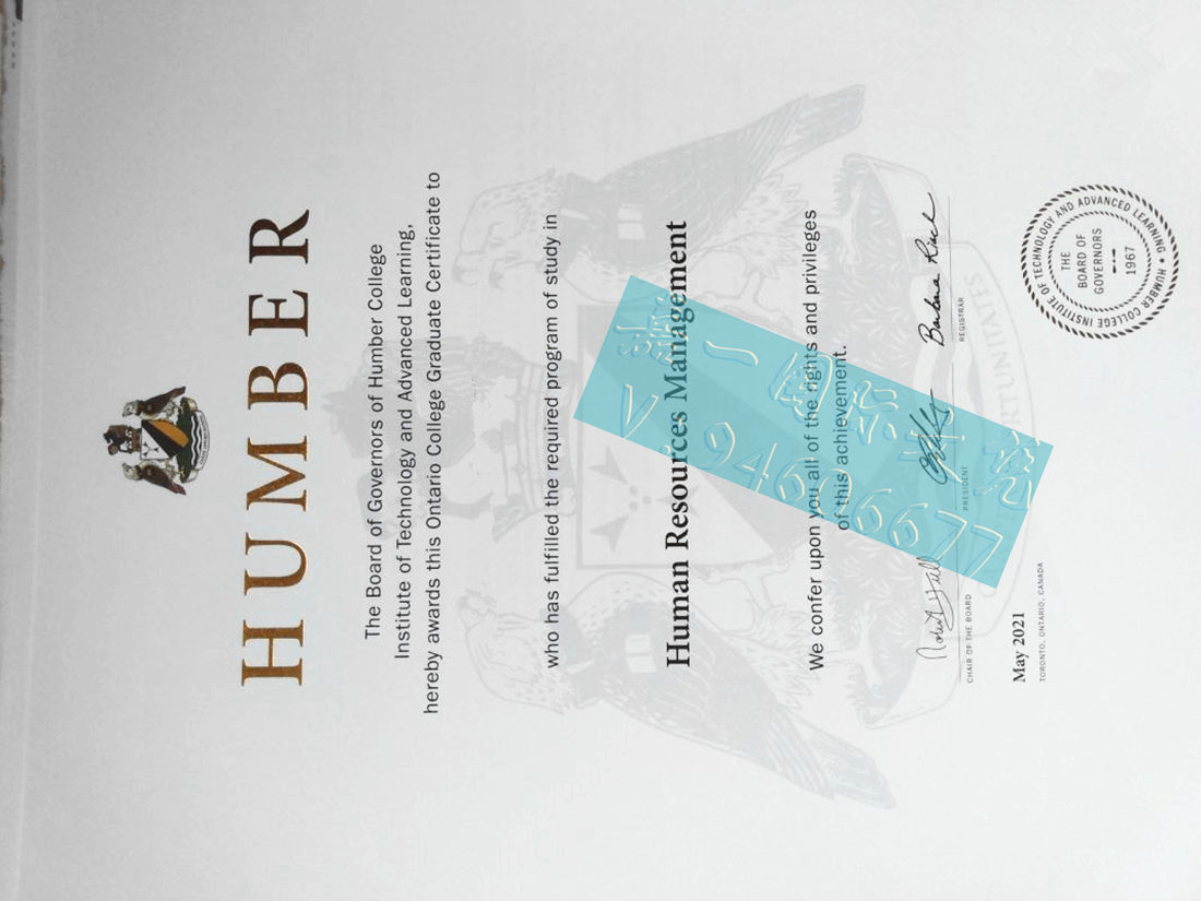 汉博理工学院毕业证购买|多伦多Humber College文凭认证