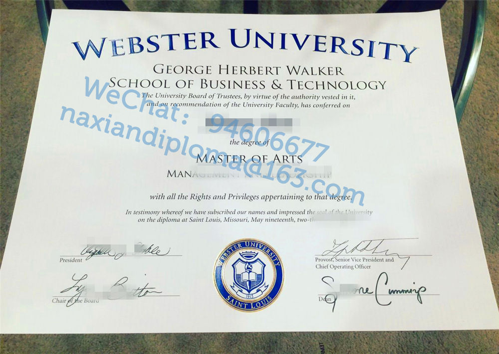 未毕业补办韦伯斯特大学硕士学位证书指点合作点