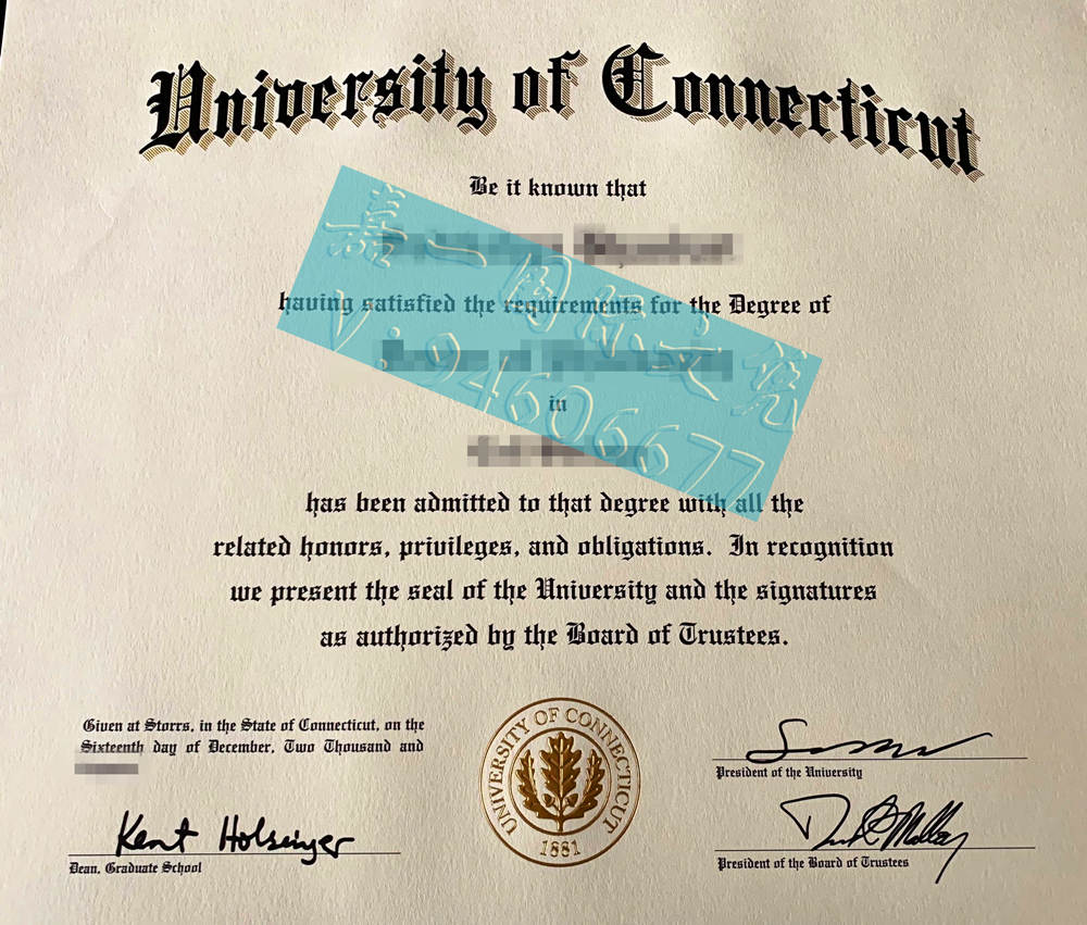 领取康涅狄格大学毕业证|购买美国UConn学位证送冰墩墩