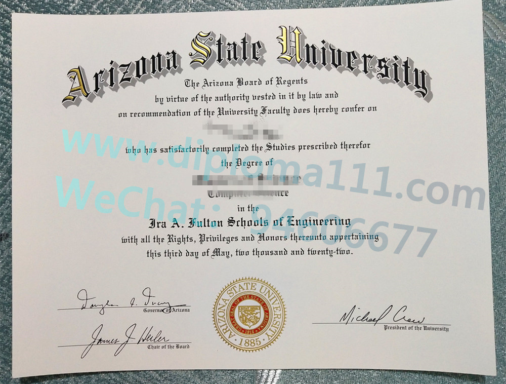 购买一套亚利桑那州立大学毕业证ASU成绩单申请留信网认证