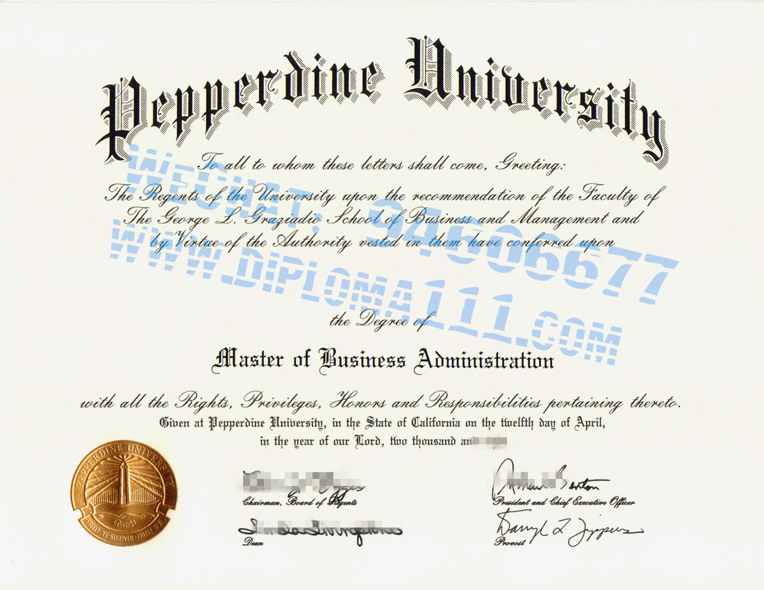 购买佩珀代因大学毕业证和学位证电子图|办理PPD文凭学历证书/