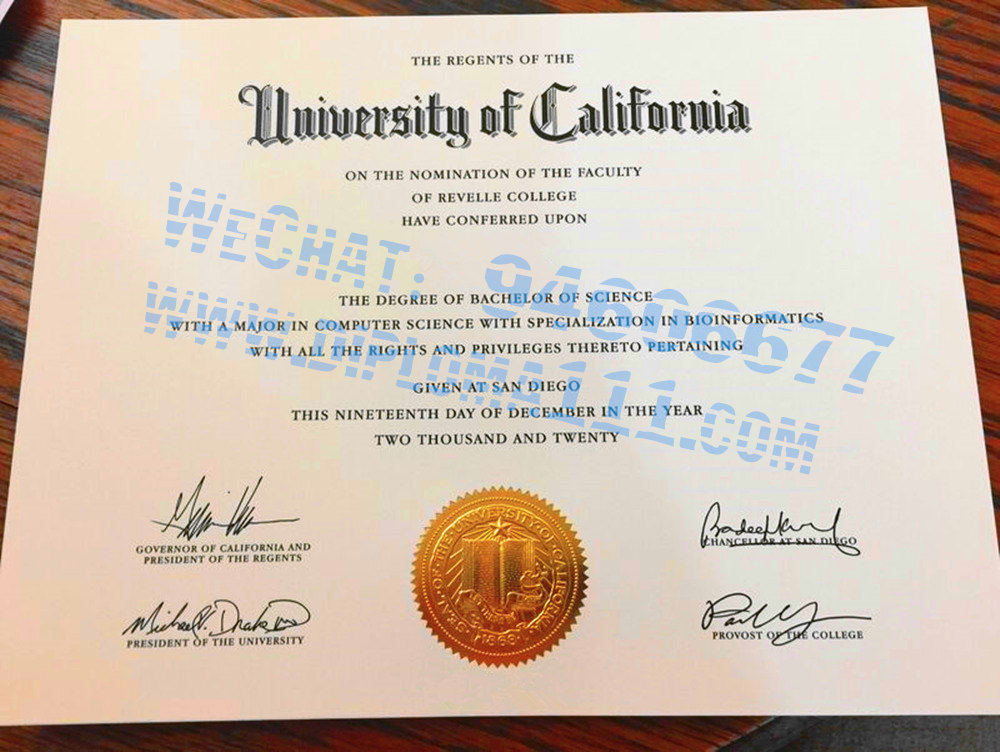 加州圣迭戈分校学位证办理|UCSD毕业证购买|补办San