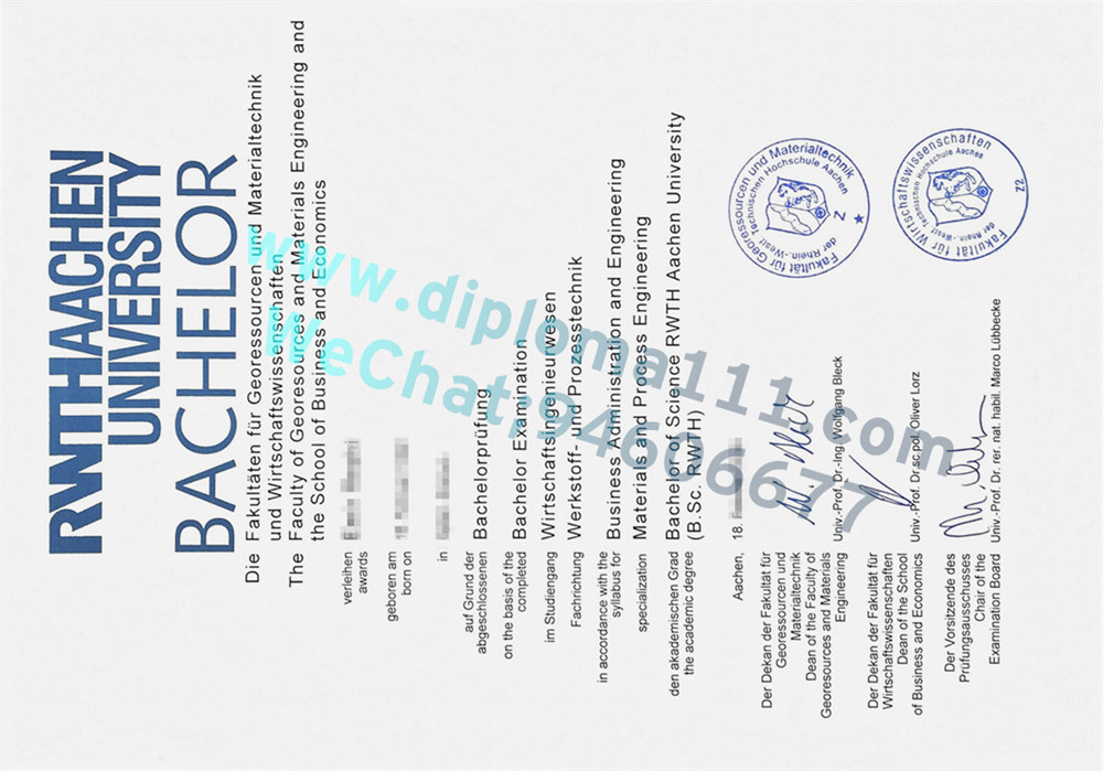 亚琛工业大学毕业证购买|办理RWTH成绩单|德国区域文凭学历