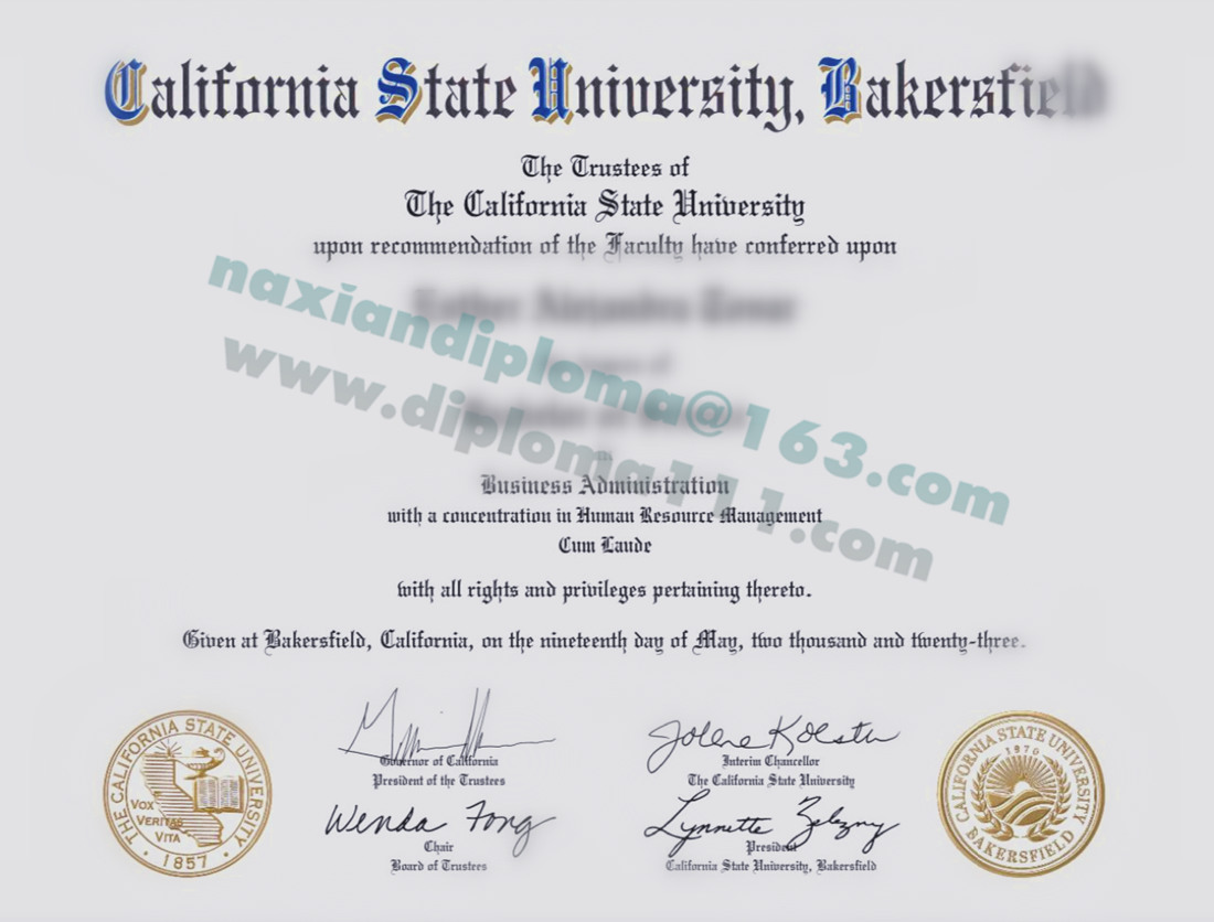 贝克斯菲尔德分校电子毕业证,买加州Bakersfield文凭高薪就业出圈