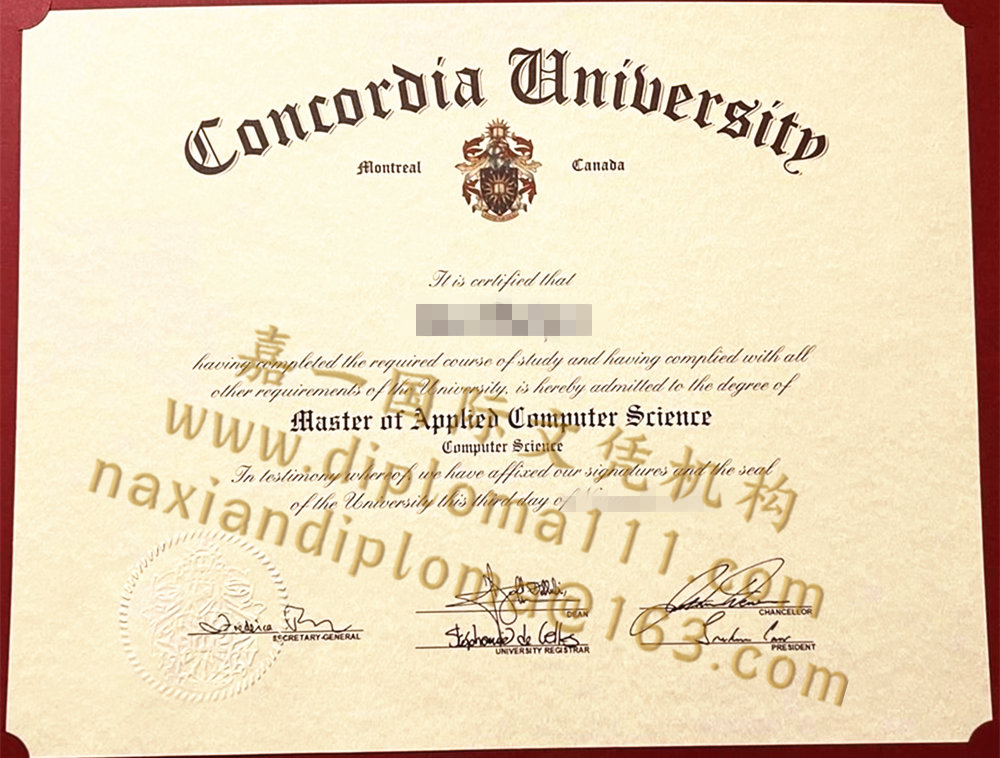 补办一张康考迪亚大学毕业证指南，加拿大Concordia文凭工艺样式