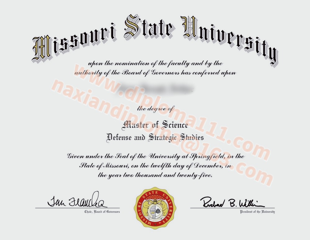 补办美国Missouri State文凭经历，密苏里州立大学毕业证紧急预案指南